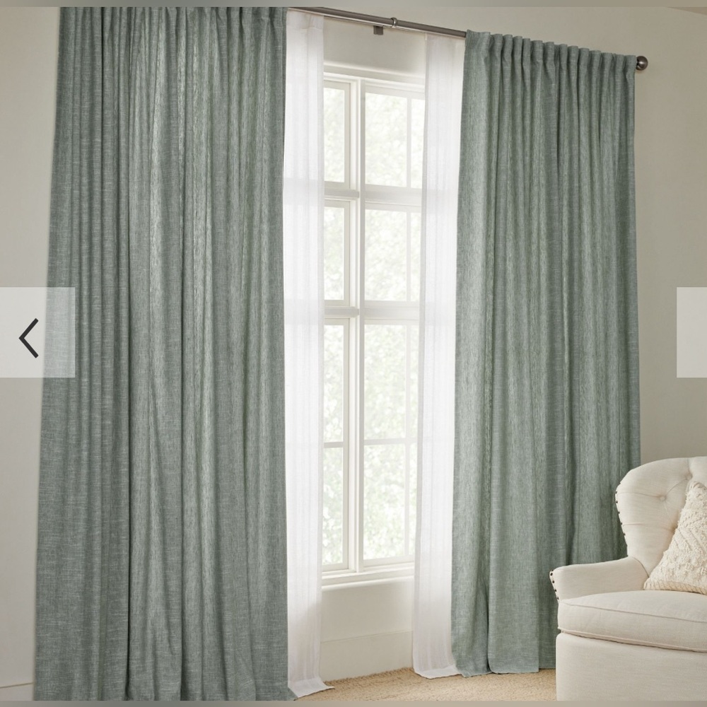 Pottery Barn Emery Pole Top Curtain